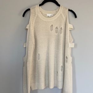 Tan Sleeve cutout Sweater